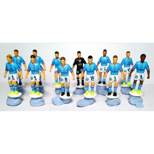 Subbuteo Andrew Table Soccer Manchester City 2022-23 no bases no box only 12 figures